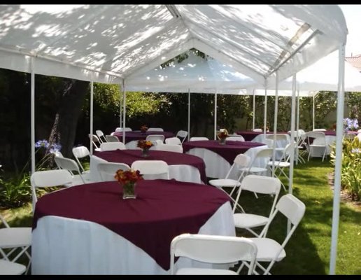 Tents, linens, chairs and more