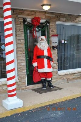 Santa came to visit us at Palm Bluff Apartments. He had goodies for all the children.