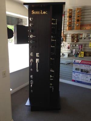 Sure-Loc Hardware is a local supplier for our lock hardware.  They have a large variety of styles and finishes...