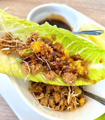 Mango Chicken Lettuce Wrap.