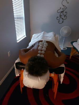 Cupping and aromatherapy comes complimentary with deep tissue services