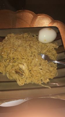 Spaghetti and Boiled eggs