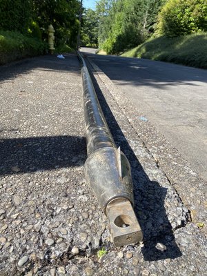 100' 4" sewer line about to get replaced using pipe burst system.