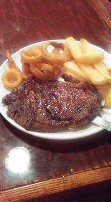 Great Rib Eye @ The Fox Hole Bar and Grill