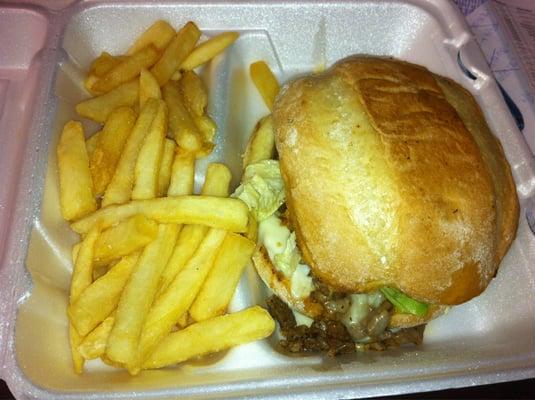 Carne Asada Torta & Fries