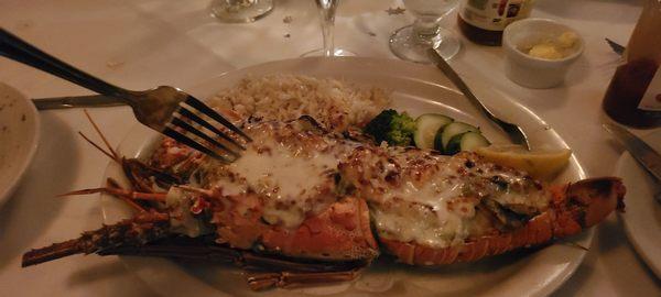 Huge Whole Spiny Lobster Thermidor