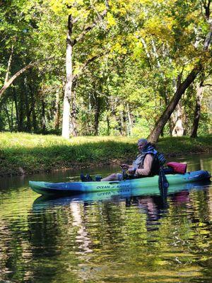 Kayaking the Jackson River with the help of Alleghany Outdoors.