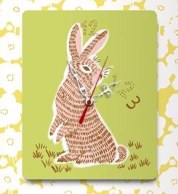 Great for baby or any home. The bunny Clock