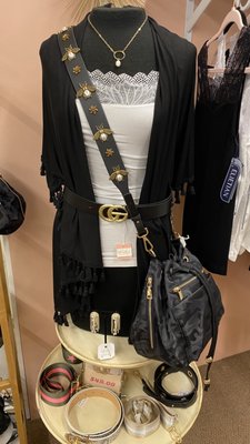 GG Belts, Blake Bucket Bag shown with Bee Strap