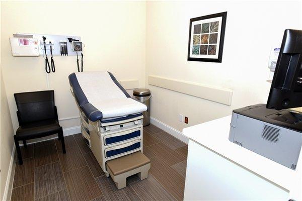 One of the exam rooms at NOVA Patient Care.