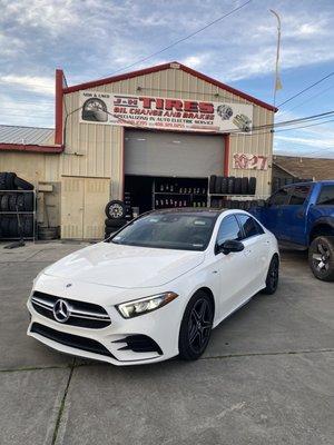 2021 amg Benz new tires and oil change