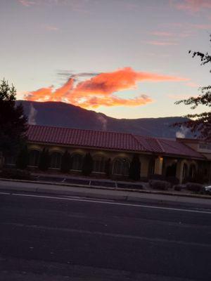 Drive thru with a view.