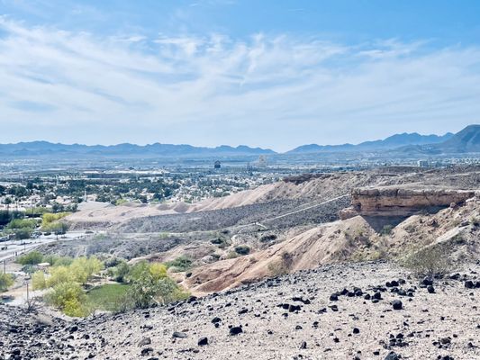 Beautiful view of the valley and mountains