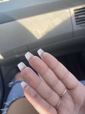 Product on fingers