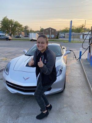 Corrine was amazing.  She helped me get a great deal on this 2019 Corvette!  If you are looking for a car, I highly recommend Lindsay Chevy!