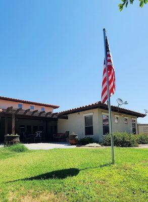 Barton House Memory Care | Scottsdale, AZ | Exterior flagpole