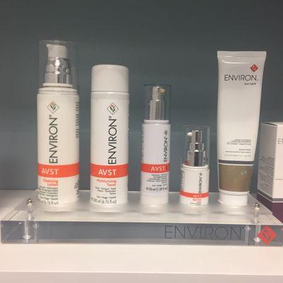 We Proudly carry the full line of Environ medical grade skin care products!