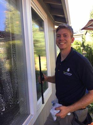 Cleaning residential windows in Medford