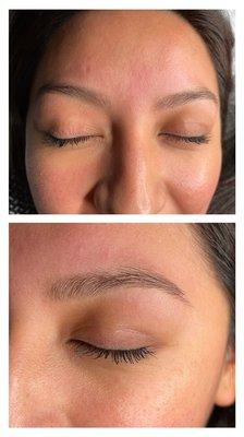 Natural brow clean-up