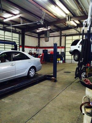 Shop interiors are never this clean and organized!  It give you peace of mind knowing your car is well cared for in our facility.