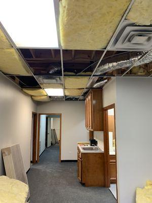 Ceiling tile removal and installation