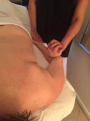 Holistic Massage Therapy with poultices.