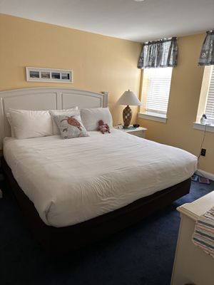 Bedroom with king sized bed