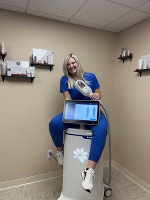 The CoolSculpting Elite machine is the newest fat-freezing technology.