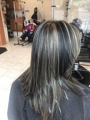 Layered haircut