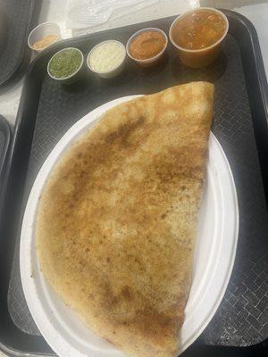 Spicy masala dosa