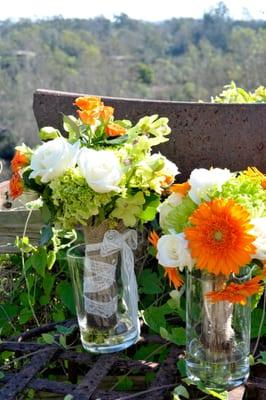 Bride and Maid of Honor bouquets.