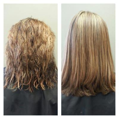 Brazilian Blowout @ Hair Addiction.  Schedule online now at schedulicity.com