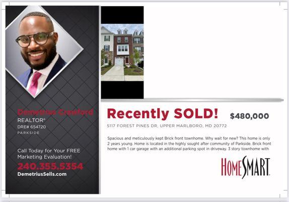 Listing sold in Upper Marlboro, MD