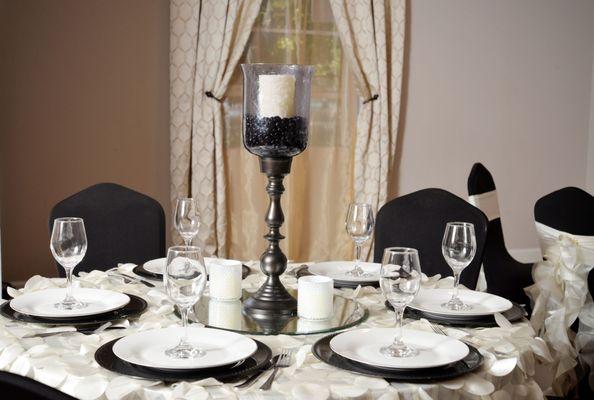 Black and White Wedding at our Marietta Wedding Venue, Gala.