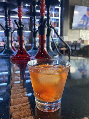 Hookah and old fashioned