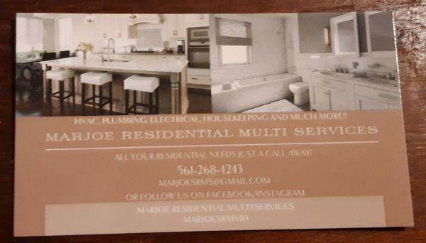 Marjoe's Residential Multi Services