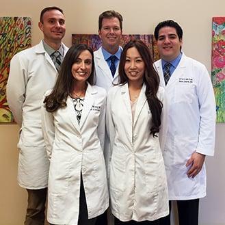 Dr. Camarena with his fellow doctors at Orange County Foot & Ankle Group