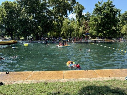 Spring fed pool