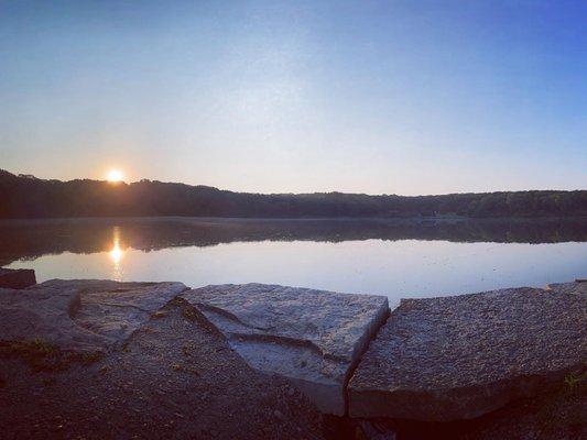 East side of the lake at sunrise