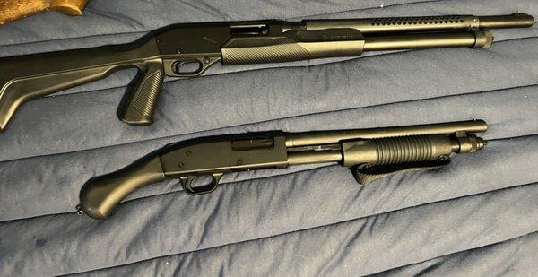 Stevens 12ga. & Mossberg Shockwave 20ga. Both coming from Black Flag