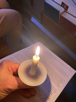 Easter candle  service