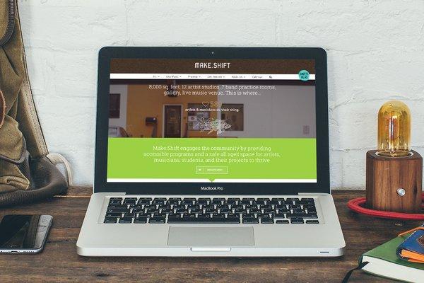 Make.Shift non-profit Website Design