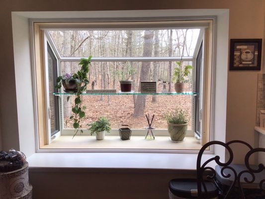 Beautiful Garden window, Prior to finishing of trim.