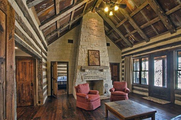 Texas Hill Country Log Cabin