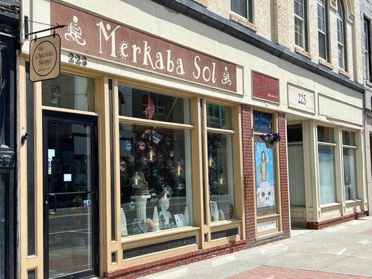 The front of Merkaba Sol at 223 Water St, Augusta Maine