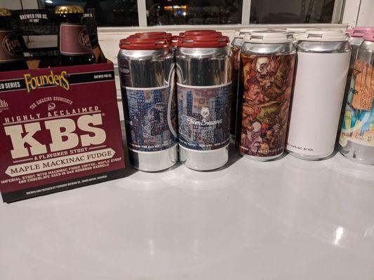 KBS Mackinac Fudge and beers from Foam Brewers