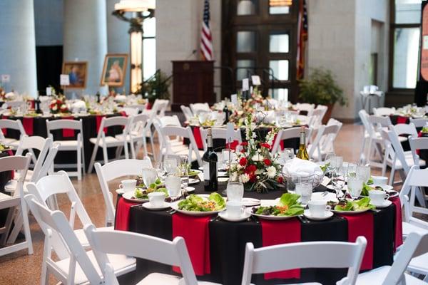 Business catering for the CAPA Gala at the State House