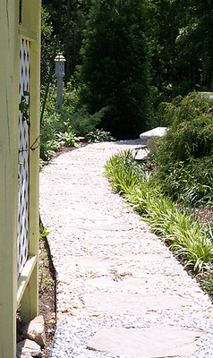 Landscape Service Walkway, Raleigh NC. November 2016