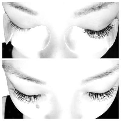 Look how puny my lashes are!