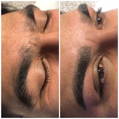 Eyebrow Wax includes Trim, Tweeze & color fill.